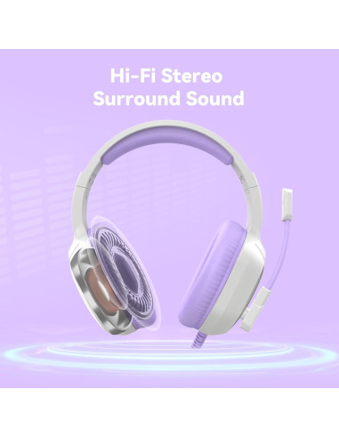 Auriculares Gaming IMYB A36 con Micrófono y RGB 1.98m