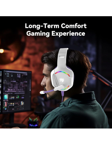 Auriculares Gaming IMYB A36 con Micrófono y RGB 1.98m