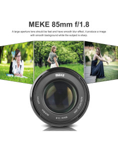 Lente Meike 85mm F1.8 Autofocus para Canon DSLR 2