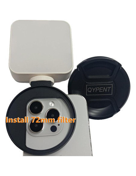 Clip de Filtro de Lente 72mm QYPENT para Smartphones Clip de Filtro de Lente 72mm QYPENT para Smartphones