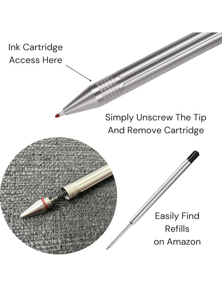 Bolígrafo EDC Ellis Kay de acero inoxidable 0.3mm negro Bolígrafo EDC Ellis Kay de acero inoxidable 0.3mm negro