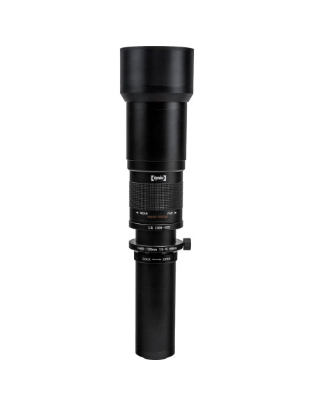 Lente Telefoto Opteka 650-1300mm para Cámaras Sony + Kit Limpieza Lente Telefoto Opteka 650-1300mm para Cámaras Sony + Kit Limpieza