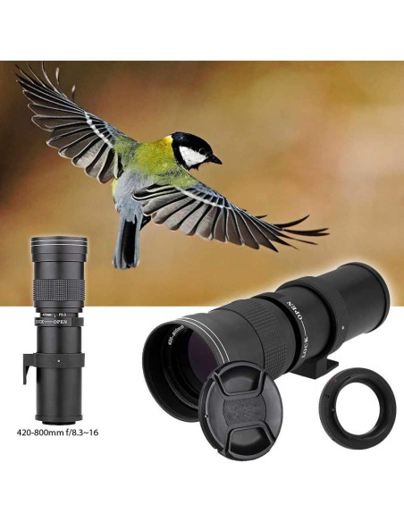 Lente Telefoto Manual 420-800mm f/8 Commander Optics Nikon F Lente Telefoto Manual 420-800mm f/8 Commander Optics Nikon F