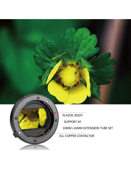 Anillo Adaptador Macro MEIKE MK-S-AF3B 10mm 16mm para Sony E-Mount Anillo Adaptador Macro MEIKE MK-S-AF3B 10mm 16mm para Sony E-Mount