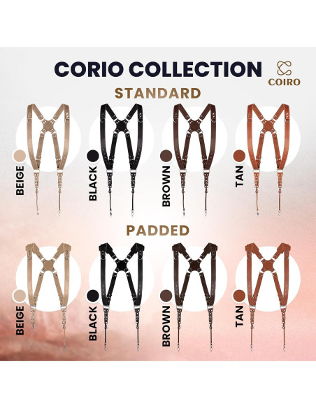 Arnés de cámara doble Pro In Style para 2 cámaras - Cuero marrón Arnés de cámara doble Pro In Style para 2 cámaras - Cuero marrón