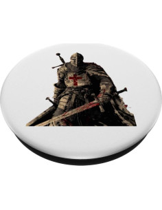 PopSockets Adhesivo PopGrip Caballero Templario Negro 2
