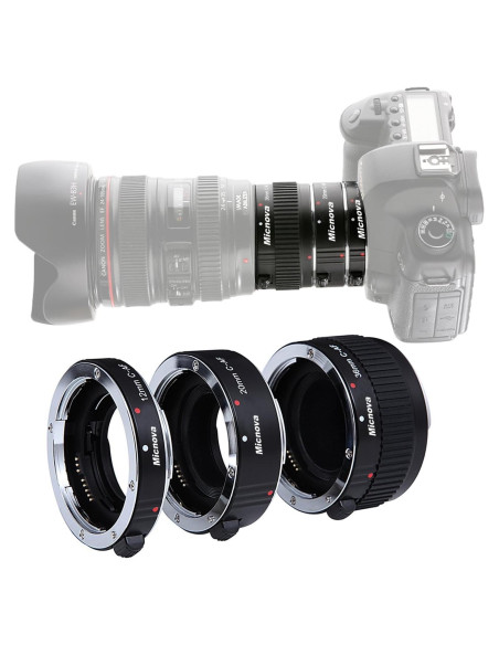 Tubo de Extensión Macro Sevenoak KK-C68 para Canon DSLR 12/20/36mm Tubo de Extensión Macro Sevenoak KK-C68 para Canon DSLR 12/20/36mm