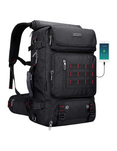 Mochila de viaje WITZMAN B682 Nylon 37.9L USB Negro