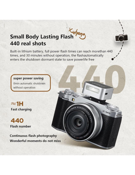 Flash Mini ZF08 ZENIKO para Cámara con Batería de Litio Flash Mini ZF08 ZENIKO para Cámara con Batería de Litio