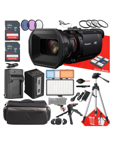Cámara Panasonic HC-X1500 UHD 4K + 2 Tarjetas 64GB + Accesorios