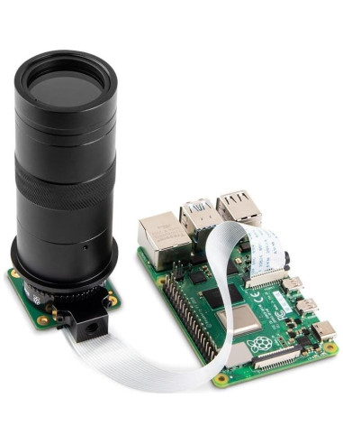 Lente de Microscopio 100X Waveshare para Raspberry Pi, Montura C/CS