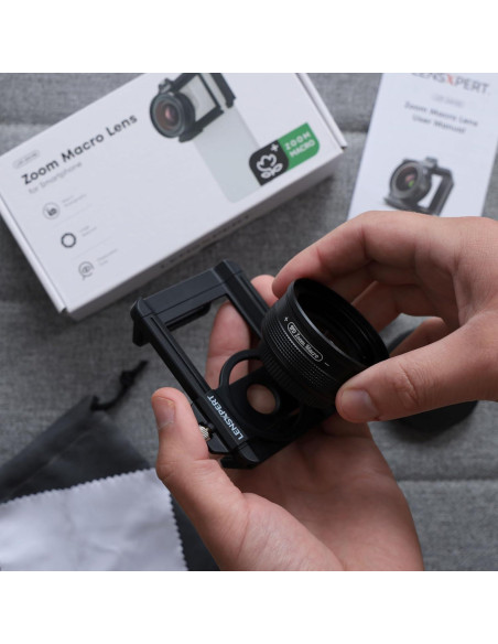 Kit de Lente Macro 10X-20X LensXpert para Smartphone Kit de Lente Macro 10X-20X LensXpert para Smartphone