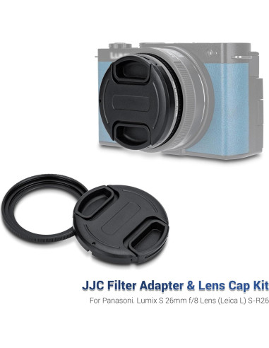 Adaptador de Filtro JJC 58mm + Tapa para Lente Panasonic Lumix S-R26