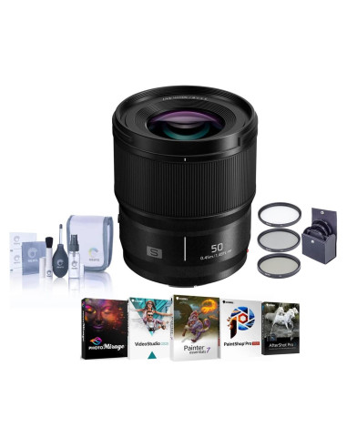 Lente Panasonic LUMIX S 50mm f/1.8 para L-Mount con filtros