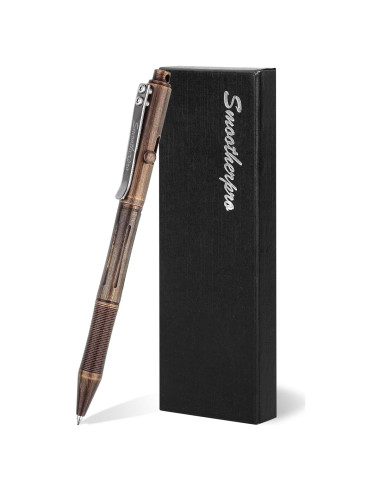 Bolígrafo Smootherpro RG335 de latón negro ergonómico