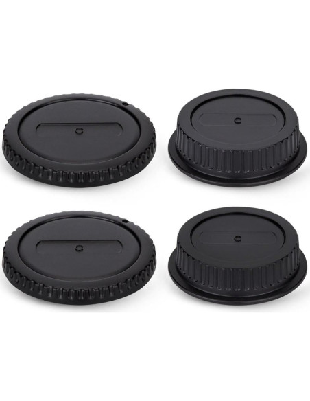 Kit de tapa de cuerpo y trasera JJC para cámaras Canon EOS Kit de tapa de cuerpo y trasera JJC para cámaras Canon EOS