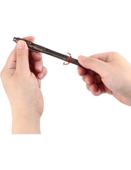 Bolígrafo Smootherpro RG335 de latón negro ergonómico Bolígrafo Smootherpro RG335 de latón negro ergonómico