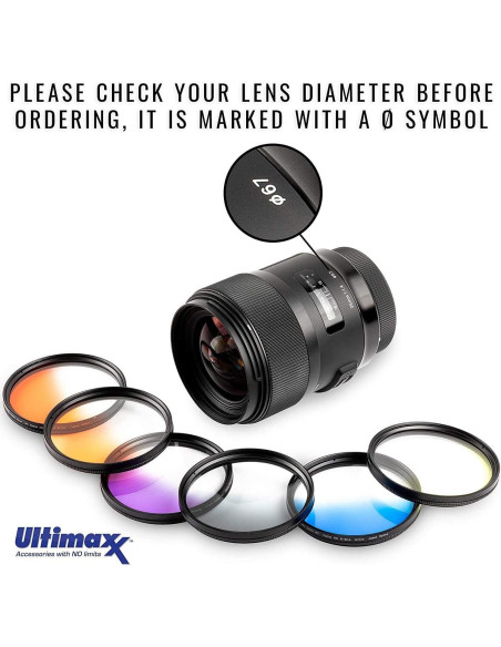 Kit de Accesorios Fotográficos Ultimaxx 58MM con Lente Gran Angular 0.43x Kit de Accesorios Fotográficos Ultimaxx 58MM con Lente Gran Angular 0.43x