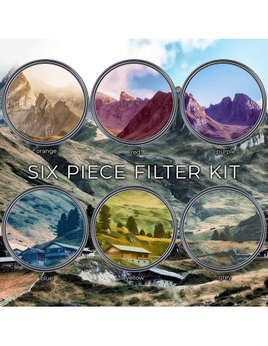 Kit de Accesorios Fotográficos Ultimaxx 58MM con Lente Gran Angular 0.43x