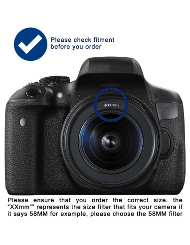 Kit de Filtros de Lente 52MM Acuvar UV CPL FLD + Estuche