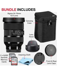 Lente Sigma 24-70mm f/2.8 DG DN II Art para Sony E - Paquete Completo 2