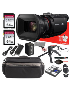 Cámara Panasonic HC-X1500 UHD 4K + 2 Tarjetas 64GB + Accesorios