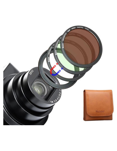 Kit de Filtros Magnéticos Kase UV CPL ND64 para Cámaras Compactas