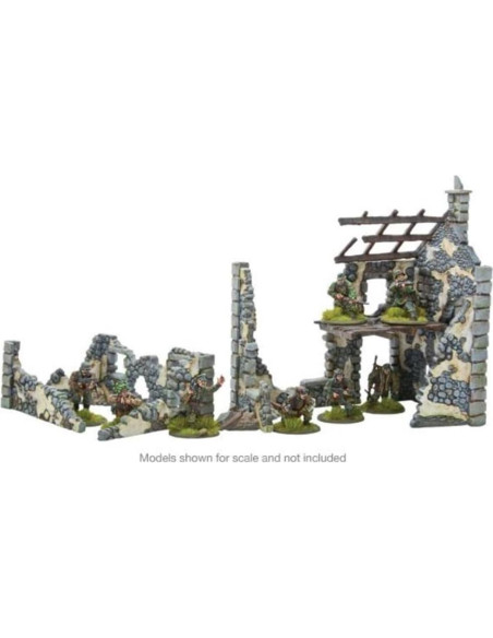 Warlord Games Hamlet en Ruinas 3 Edificios 28mm Warlord Games Hamlet en Ruinas 3 Edificios 28mm