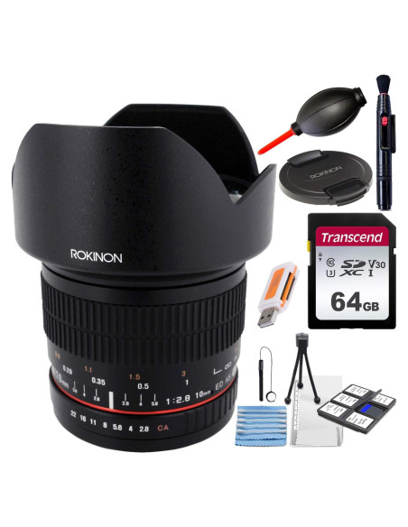 Lente Rokinon 10mm f/2.8 ED AS NCS CS para Fujifilm X Lente Rokinon 10mm f/2.8 ED AS NCS CS para Fujifilm X