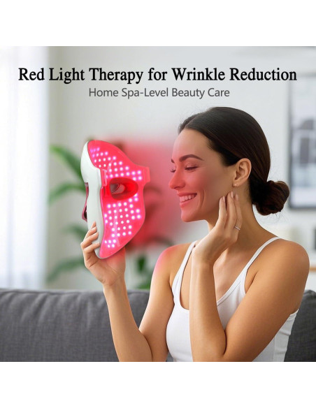 Máscara Facial LED Auxoliev AST-805A Terapia de Luz 4 Colores Máscara Facial LED Auxoliev AST-805A Terapia de Luz 4 Colores