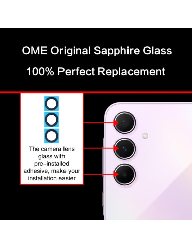 Reemplazo Cristal Lente Cámara Trasera ASDAWN Galaxy A35