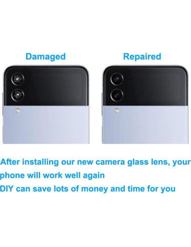 Reemplazo Lente Cámara Trasera OEM Samsung Galaxy Z Flip 4