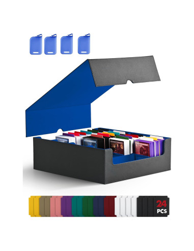 Caja de Almacenamiento de Cartas ZLCA 3000+ Cartas Negro/Azul