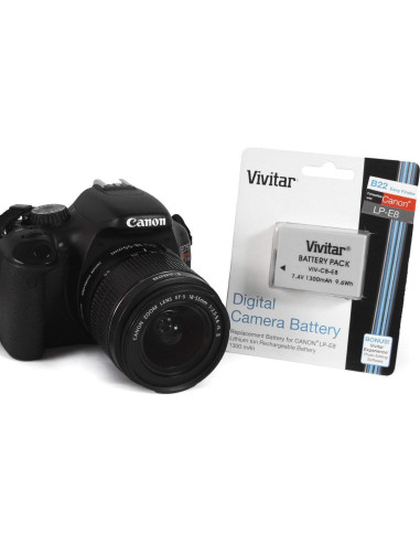 Kit de Batería y Cargador Vivitar LP-E8 para Canon DSLR