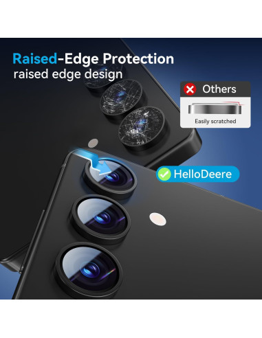 Protector de Lente de Cámara HelloDeere para Samsung Galaxy S24 Plus - Vidrio Templado 9H