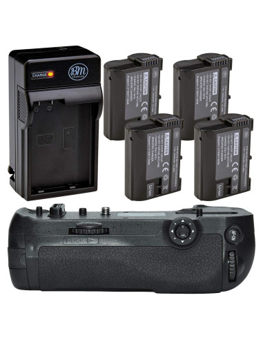 Kit Empuñadura Batería Nikon D850 + 4 Baterías EN-EL15