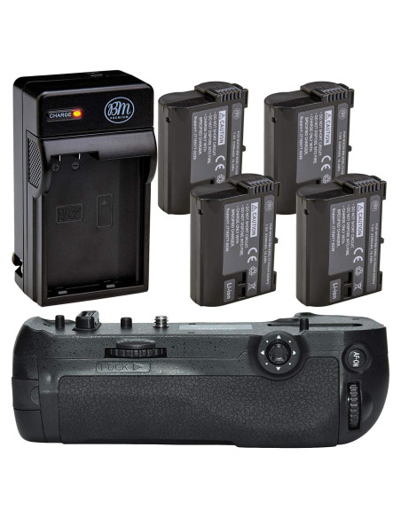 Kit Empuñadura Batería Nikon D850 + 4 Baterías EN-EL15 Kit Empuñadura Batería Nikon D850 + 4 Baterías EN-EL15