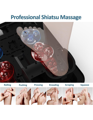 Masajeador de Pies Mountrax FM-003 con Calor y Control Remoto