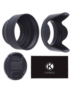 Juego de 2 Parasoles de Lente 67 mm CamKix + Tapa de Lente