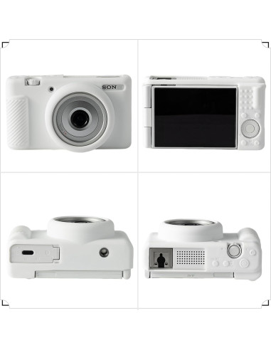 Funda de cámara Sony ZV-1F/ZV-1 II/ZV-1M2 Silicona Blanca