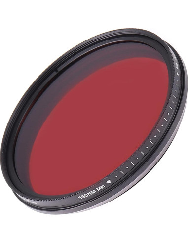 Filtro Infrarrojo Ajustable 49mm FocusFoto para Fotografía