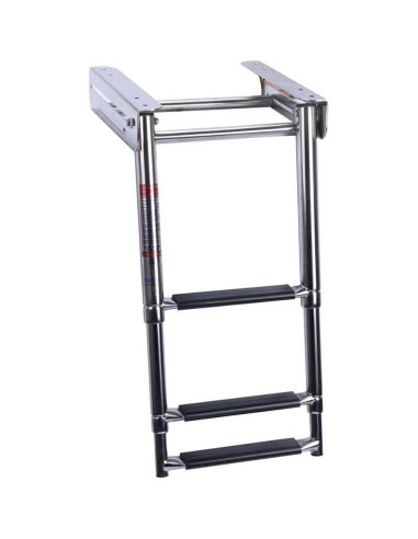 Escalera Plegable de 3 Pasos XinKunmarine Acero Inoxidable