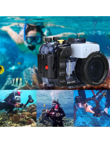 Carcasa Submarina Impermeable Seafrogs para Sony A6000 A6300 A6500 Carcasa Submarina Impermeable Seafrogs para Sony A6000 A6300 A6500