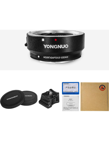 Anillo Adaptador YONGNUO EF-EOS M II para Lentes Canon EF/EF-S Anillo Adaptador YONGNUO EF-EOS M II para Lentes Canon EF/EF-S