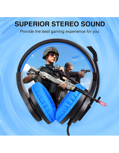 Auriculares Gaming BlueFire Over-Ear 3.5mm Azul