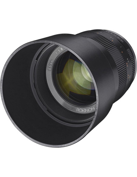 Lente Rokinon 85mm f/1.8 Manual para Fujifilm X - Negro Lente Rokinon 85mm f/1.8 Manual para Fujifilm X - Negro