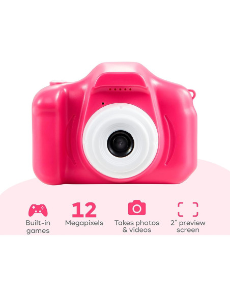 Cámara Digital para Niños Vivitar Kidzcam Rosa 12 MP HD Cámara Digital para Niños Vivitar Kidzcam Rosa 12 MP HD