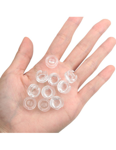 20 Lentes Convexas Transparentes 15 Grados 13mm para LED