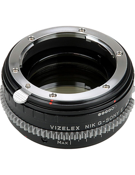 Adaptador Vizelex Cine ND Throttle para Nikon G en Sony E-Mount Adaptador Vizelex Cine ND Throttle para Nikon G en Sony E-Mount