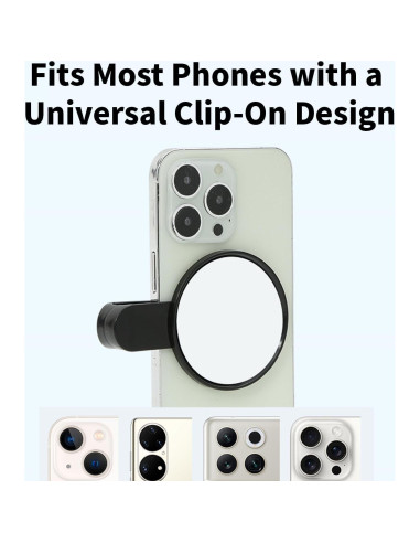 Espejo Compacto para Teléfono Yeecuem con Clip Universal